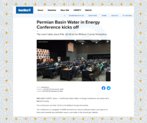 Permian Basin Water In Energy Conference kicks off