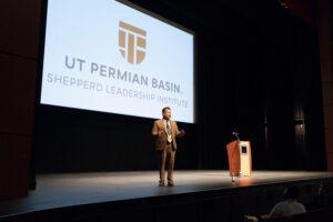 Richard Montanez speaking at event.