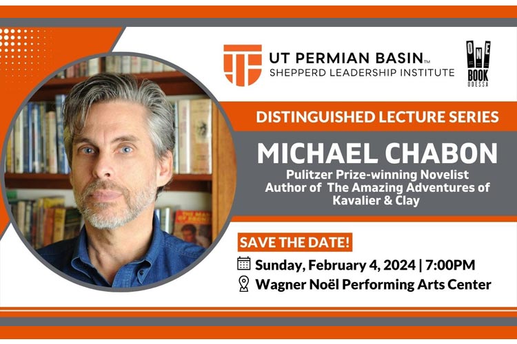 Michael Chabon distinguished lecture series promotional graphic