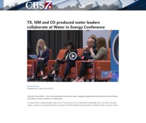 TX, NM and CO produced water leaders collaborate at Water in Energy Conference