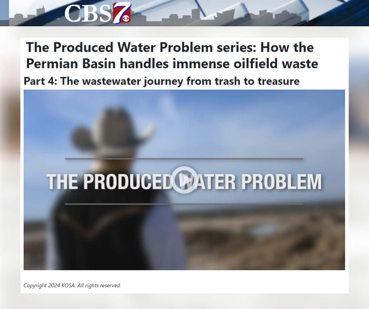 The Produced Water Problem series: How the Permian Basin handles immense oilfield waste; Part 4: The wastewater journey from trash to treasure