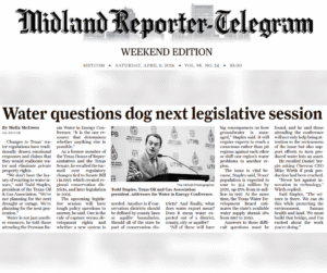 Water questions dog next legislative session