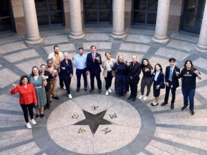 Students at an Austin Legislative Days event