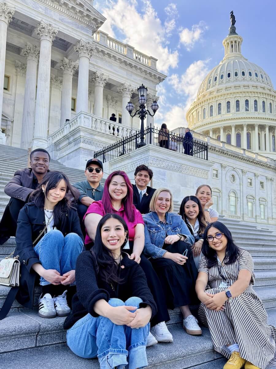Students at a UTPB D.C. Fly-In Event